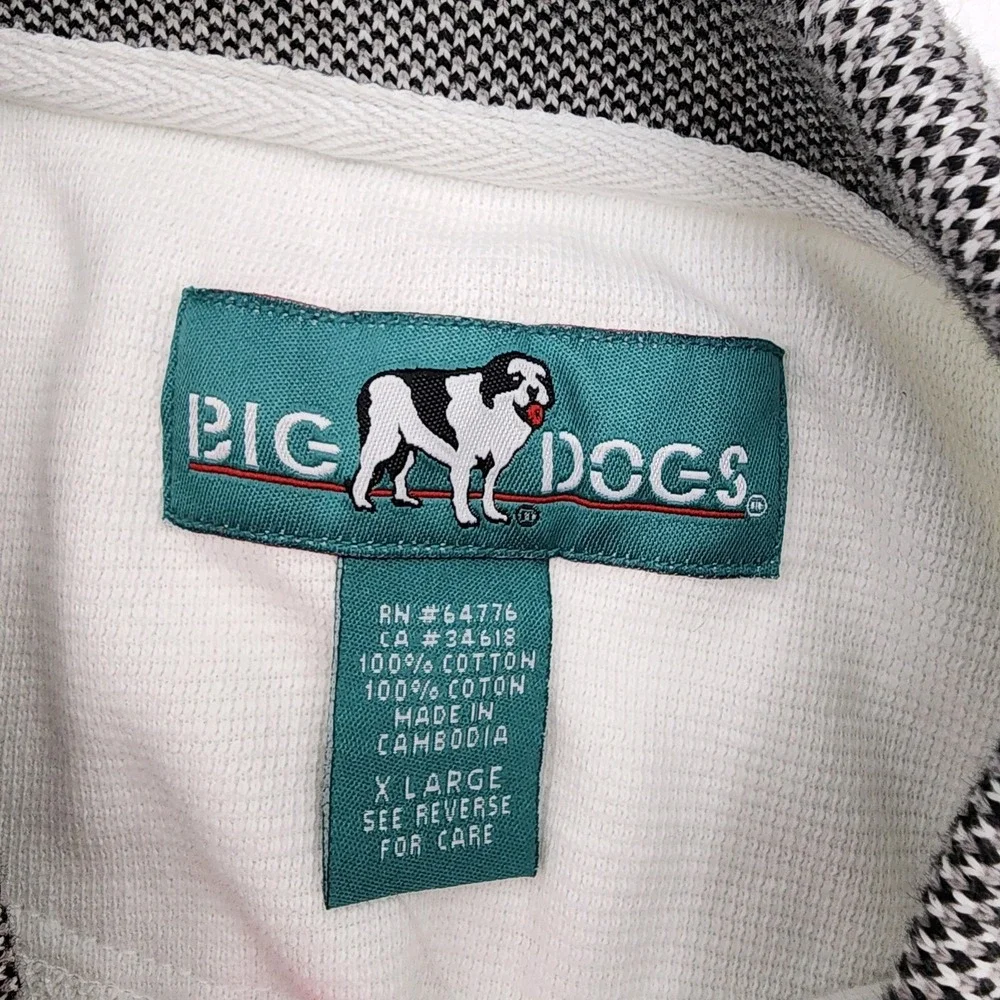 Big‎ Dog Golf Polo Shirt Men's Extra Large Waffle Knit Golf Club Logo Cotton NWT